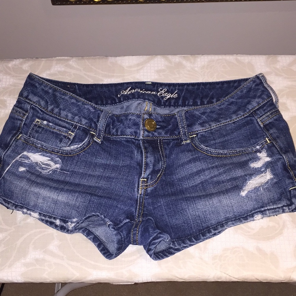 AE Distressed Jean Shorts